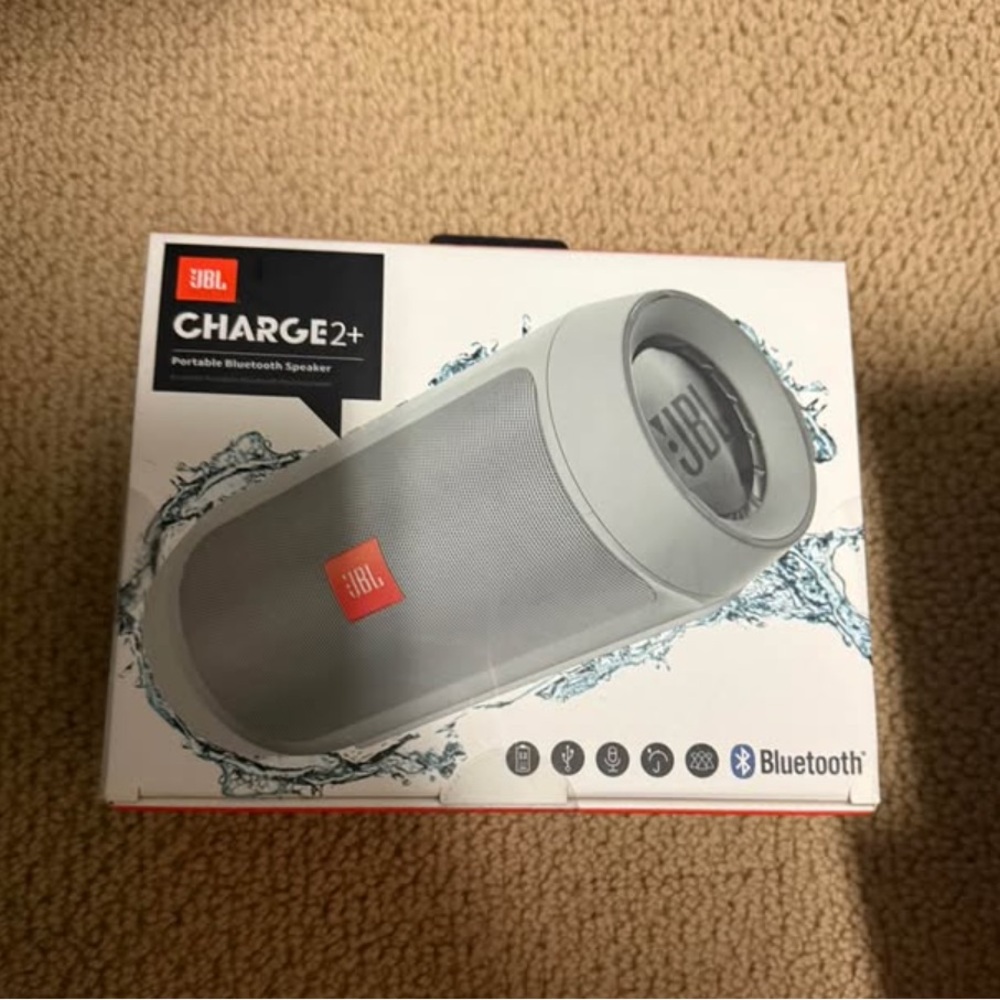 JBL Charge 2+ Waterproof Portable Bluetooth Speaker with 12-Hours Playing Time